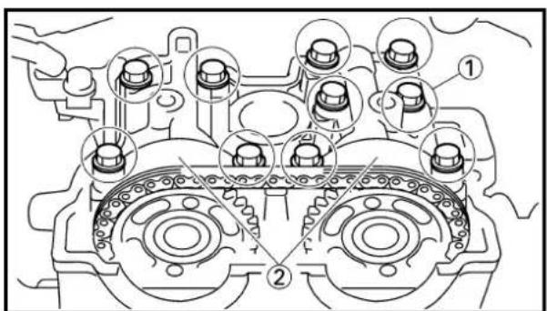 YAMAHA WR400F (1999) - CAMSHAFTS - 6