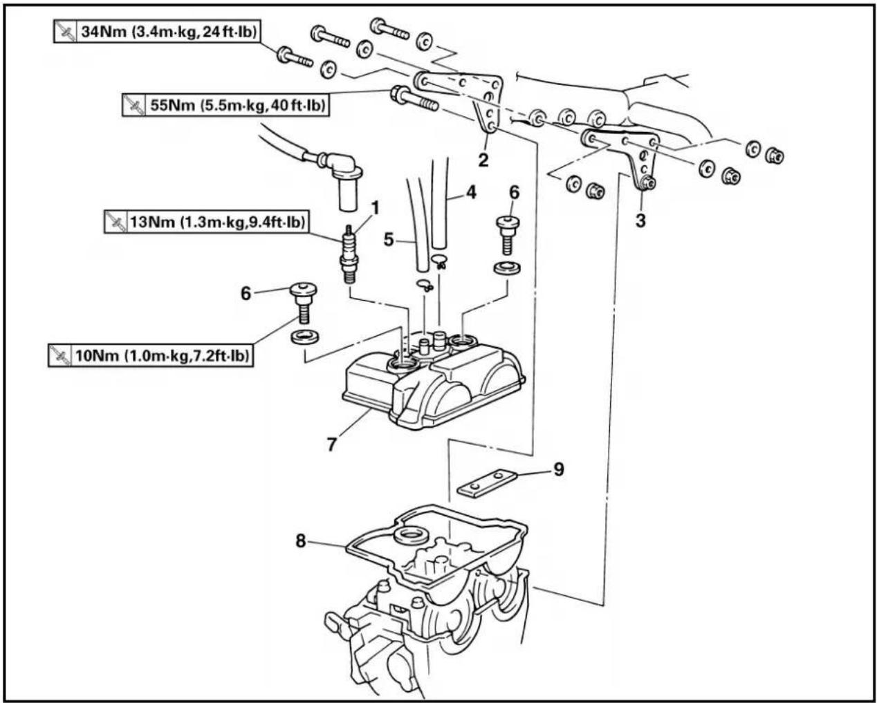 YAMAHA WR400F (1999) - CYLINDER HEAD COVER - 2