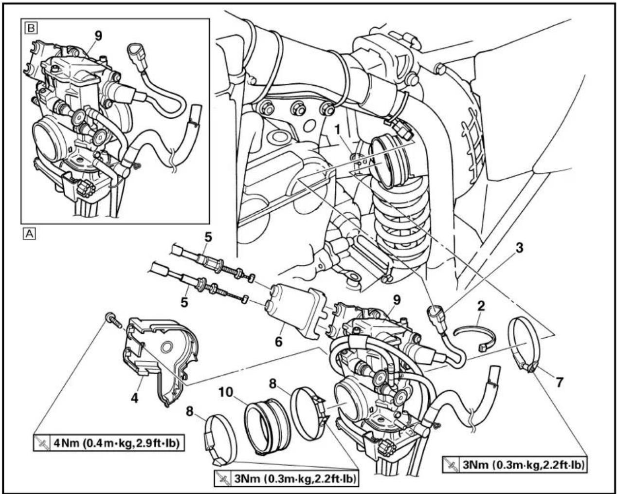YAMAHA WR426F (2000) - CARBURETOR - 2