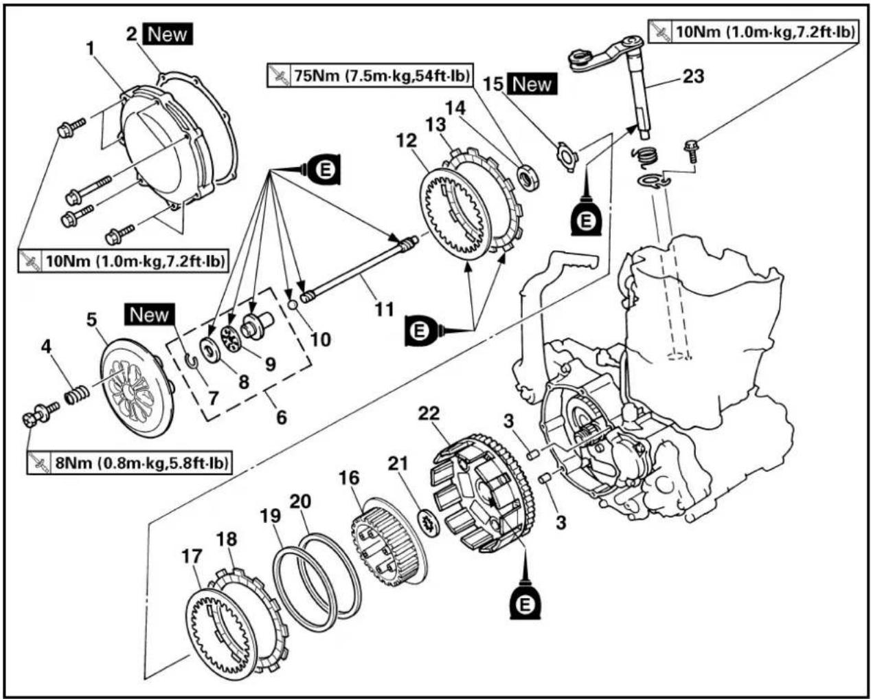 YAMAHA WR426F (2000) - CLUTCH - 5