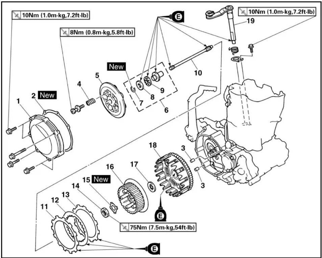 YAMAHA WR426F (2000) - CLUTCH - 2