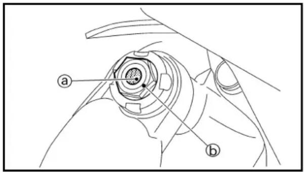 YAMAHA WR426F (2000) - REAR SHOCK ABSORBER LOW COMPRESSION DAMPING FORCE ADJUSTMENT - 1