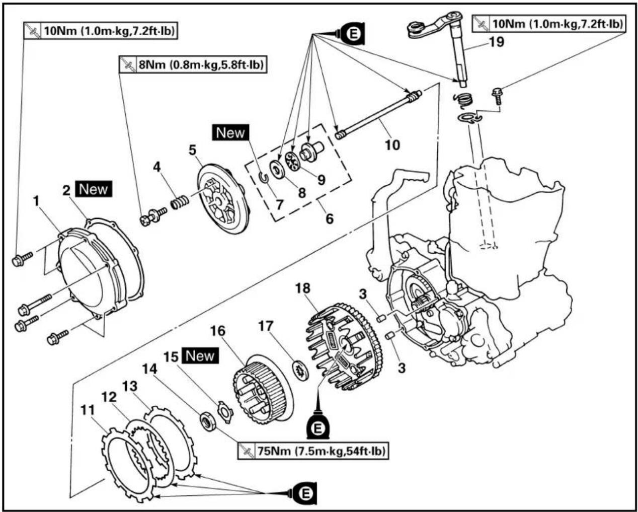 YAMAHA WR426F (2000) - CLUTCH - 5