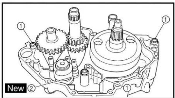 YAMAHA WR426F (2000) - ASSEMBLAGE ET MONTAGE Roulement de vilebrequin - 3