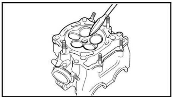 YAMAHA WR426F (2000) - CYLINDER HEAD CYLINDER HEAD - 4