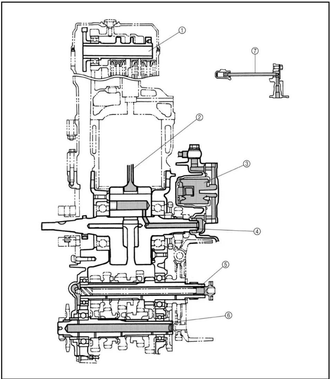 YAMAHA WR426F (2000) - SCHEMAS DE GRAISSAGE - 1