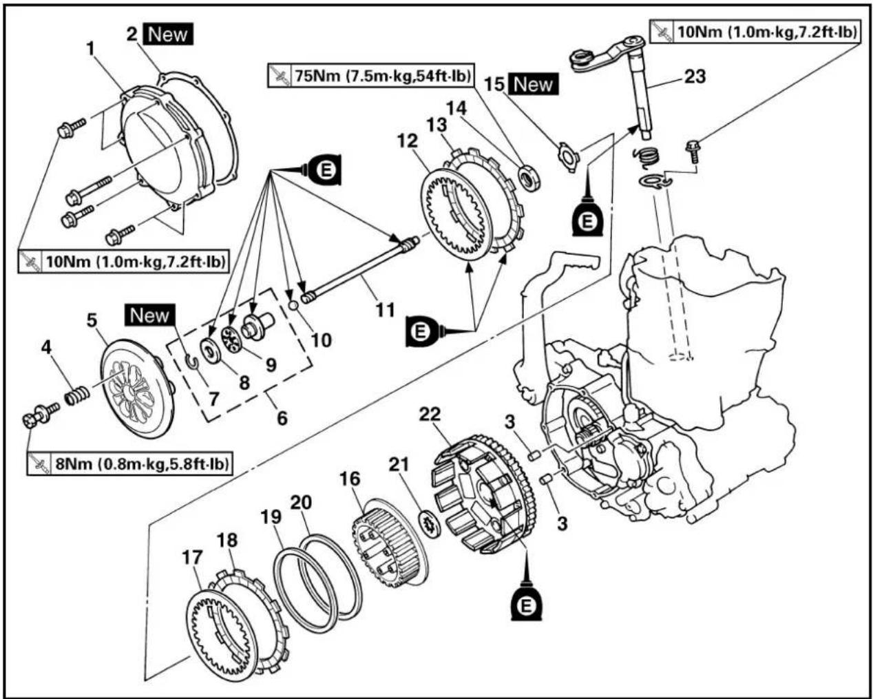 YAMAHA WR426F (2000) - CLUTCH - 2