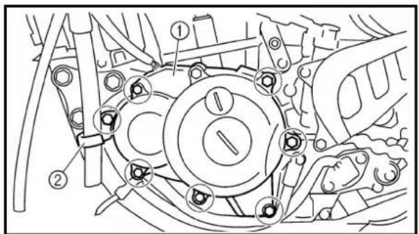 YAMAHA WR426F (2000) - ASSEMBLAGE ET MONTAGE Magnéto CDI - 1