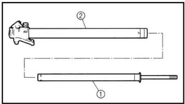 YAMAHA WR426F (2000) - Front fork assembly - 1