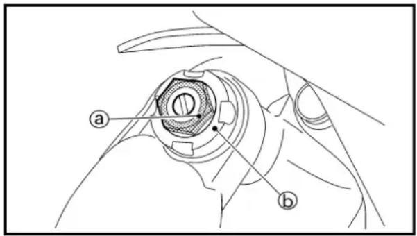 YAMAHA WR426F (2000) - REAR SHOCK ABSORBER HIGH COMPRESSION DAMPING FORCE ADJUSTMENT - 1