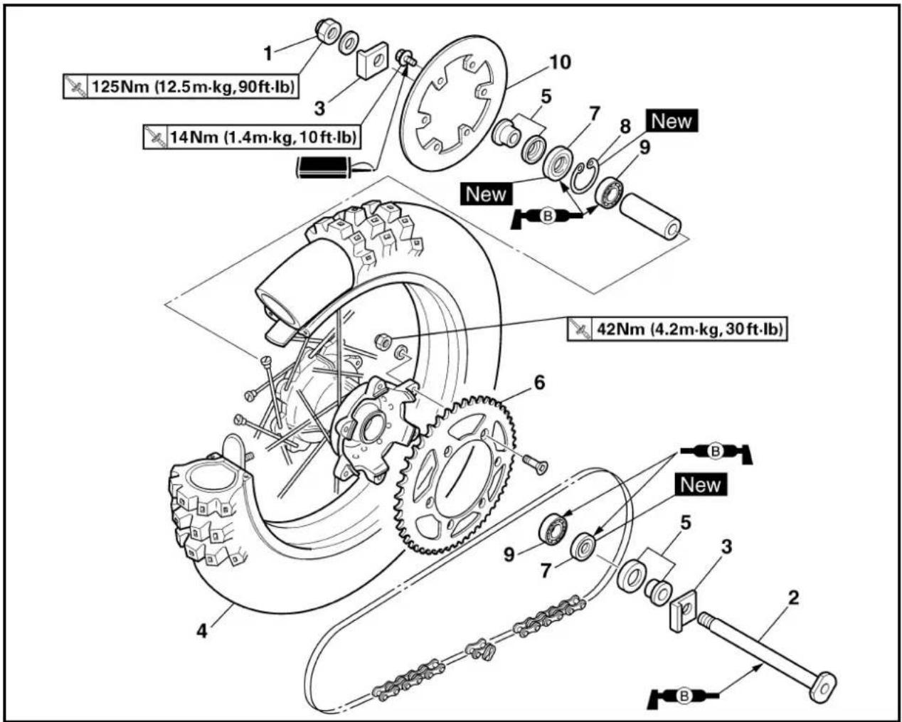 YAMAHA WR426F (2000) - FRONT WHEEL - 3