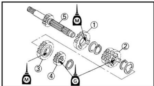YAMAHA YZ125 (2000) - Roulement - 4