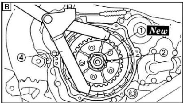 YAMAHA YZ125 (2000) - Coperchio della frizione - 4