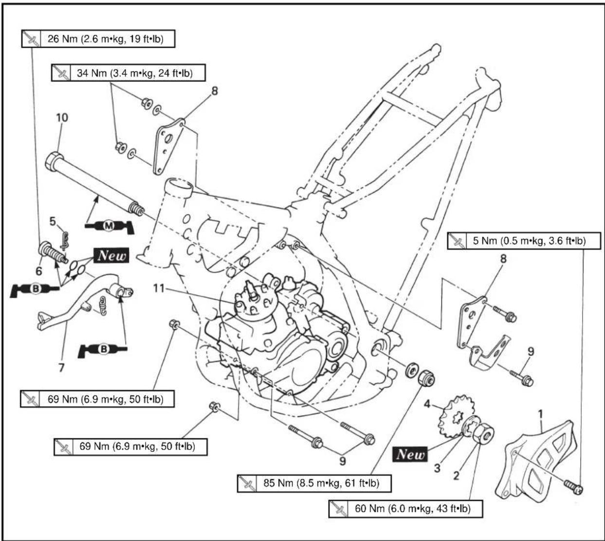 YAMAHA YZ125 (2000) - NOTA: - 2