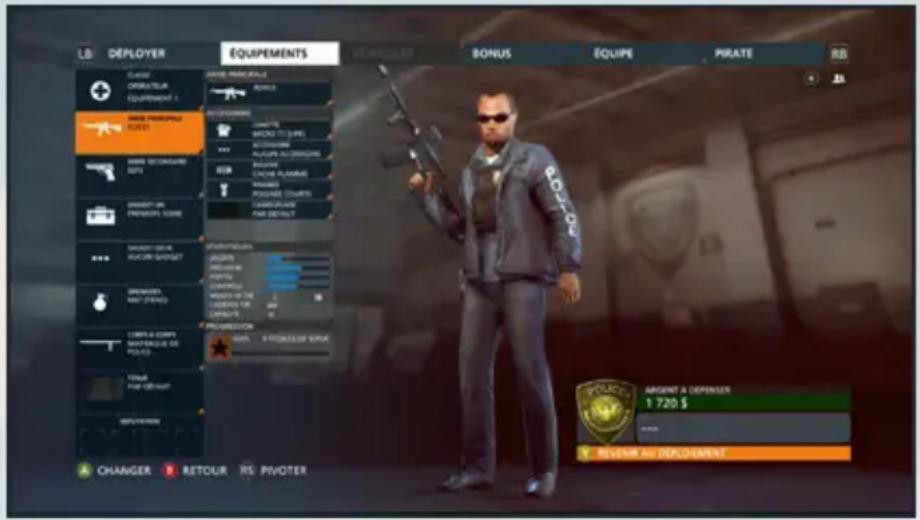 EA Battlefield Hardline (Xbox 360) - ÉCRAN DE PERSONNALISATION - 1