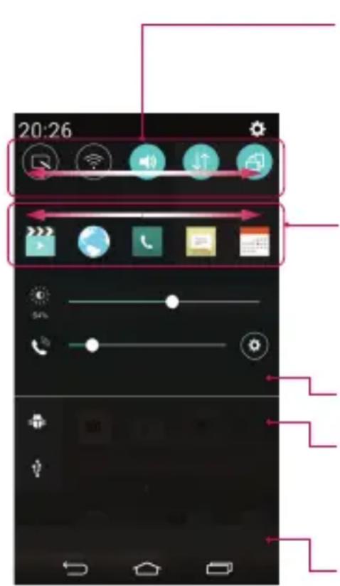 Vodafone LG G3 s D722 - Aperture dell'area delle notifiche - 1
