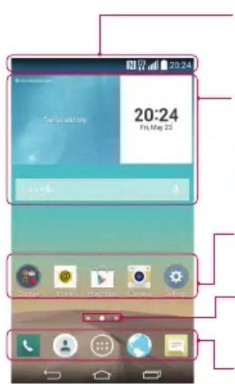 Vodafone LG G3 s D722 - Osnovni zaslon - 1
