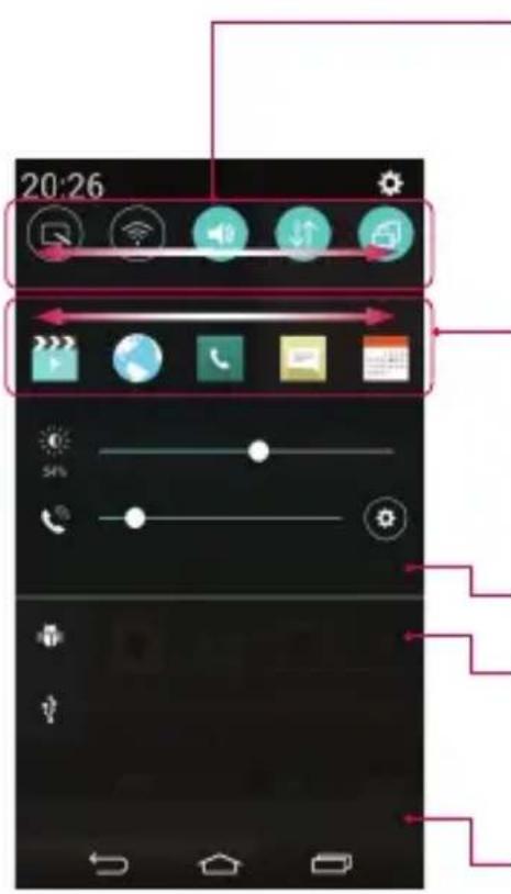 Vodafone LG G3 s D722 - Opening the notifications panel - 1