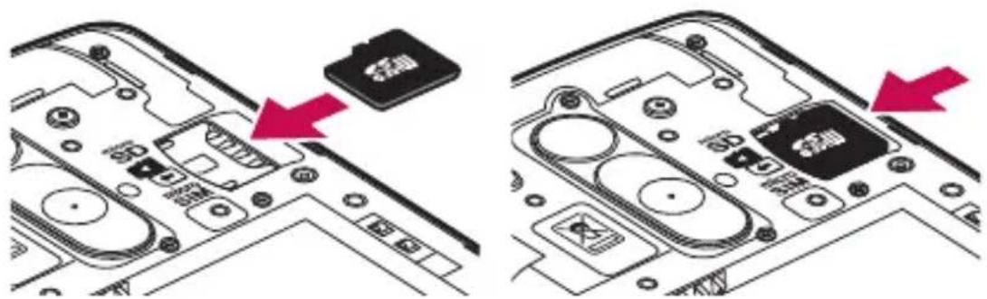 Vodafone LG G3 s D722 - Per inseire una_schedi memoria: - 1