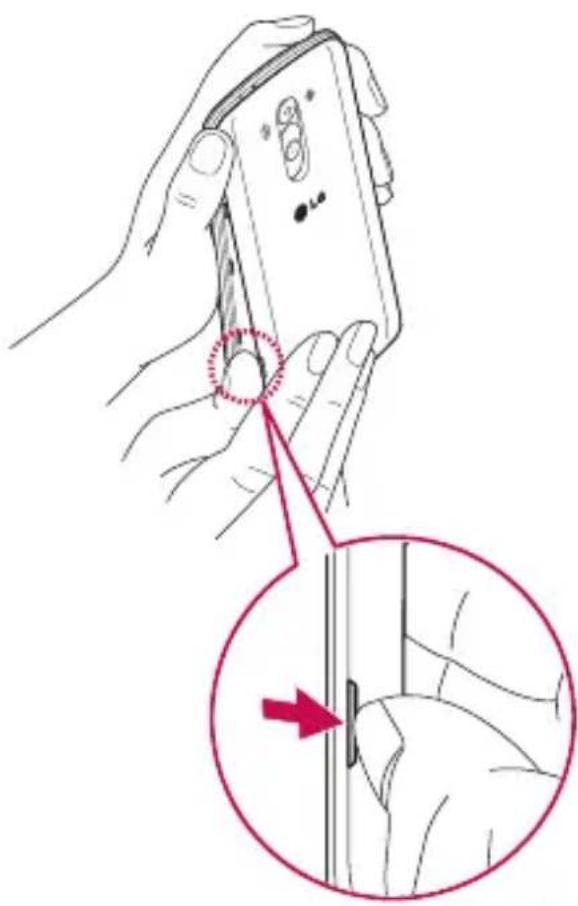 Vodafone LG G3 s D722 - Installing the SIM card and battery - 1