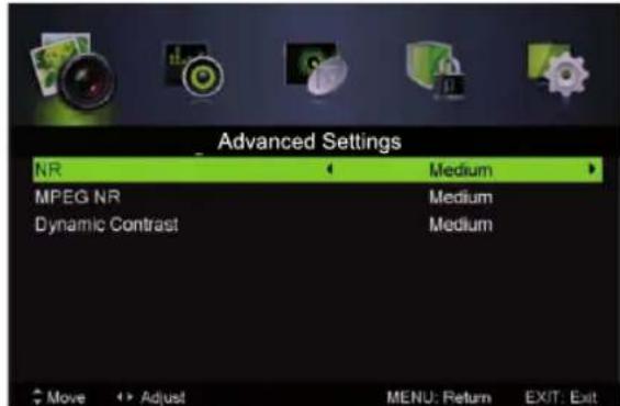 SENCOR SLE 2809M4 - Advanced Settings (Pokroci né nastavenie) - 1