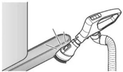 LG Total Care LuV400T - Release the wand and handle: - 5