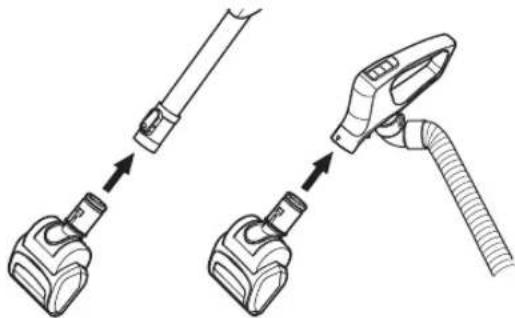 LG Total Care LuV400T - Using the Pet Hair Turbine Tool - 1