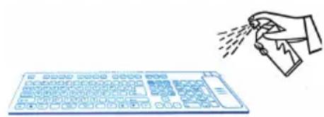 Seal Shield SSKSV208IT - 1) Use Hospital Grade Disinfectant Sprays (Best Practice!) - 1