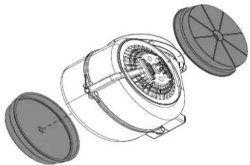BERTAZZONI KU100 PRO 1 X A - INSTALLATION IN EXHAUST MODE - 1