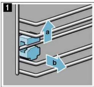 SIEMENS HM653GBS1 - Décrocher les supports - 1
