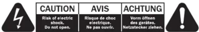 CAMBRIDGE Azur 851D - AVERTISSEMENT - 1