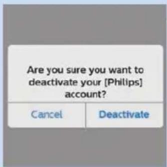 PHILIPS AVENT SCD870 - Deaktivieren Ihres Benutzerkontos - 3
