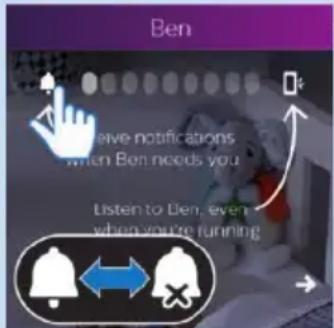 PHILIPS AVENT SCD870 - Cómo recibir una notificación de que el bebé llora - 2