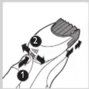 PHILIPS AquaTouch S7320 - Brug af shaveren - 6