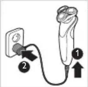 PHILIPS AquaTouch S7320 - Ladda med adaptern - 1
