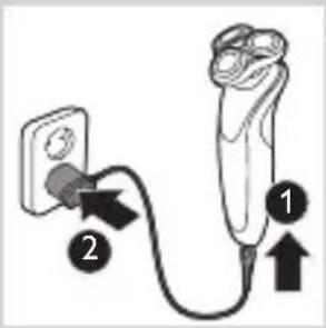 PHILIPS AquaTouch S7320 - Carregar com o adaptador - 1