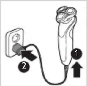 PHILIPS AquaTouch S7320 - Opladning med adapter - 1
