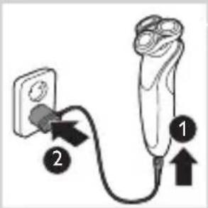 PHILIPS AquaTouch S7320 - Charge avec l'adaptateur - 1