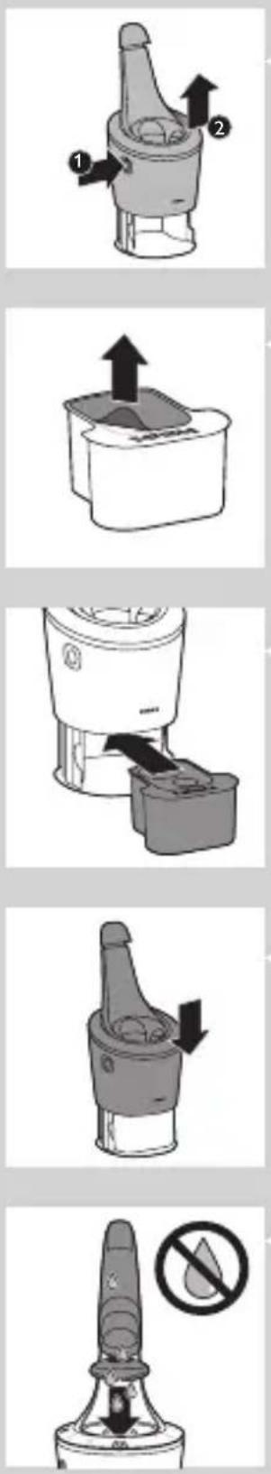 PHILIPS AquaTouch S7320 - Cleaning the shaver in the SmartClean system (specific types only) - 2