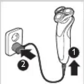PHILIPS AquaTouch S7320 - Lade med adapteren - 1