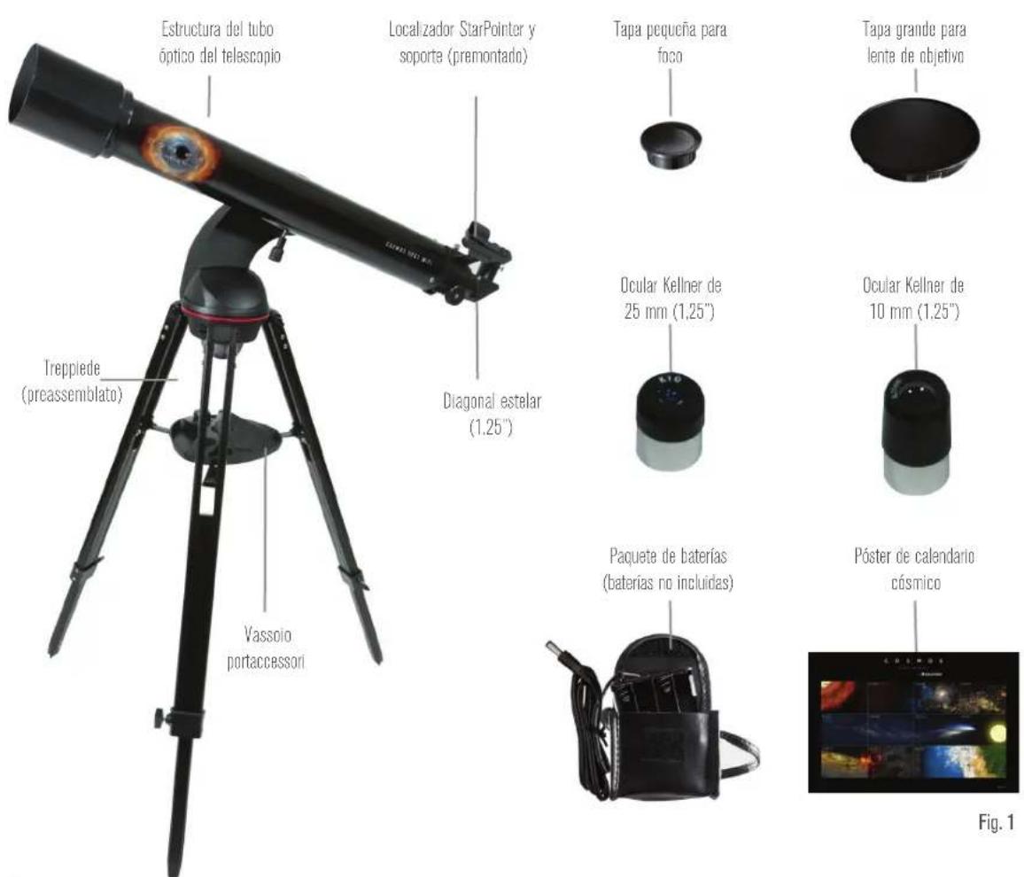 CELESTRON Cosmos 90GT WiFi - LISTA DE PIEZAS - 1
