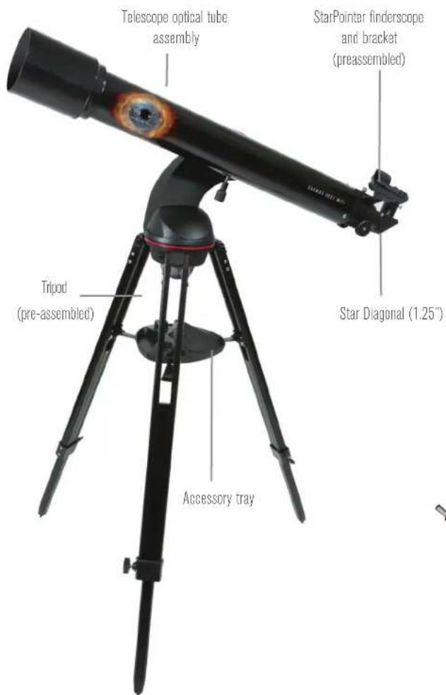 CELESTRON Cosmos 90GT WiFi - PARTS LIST - 1