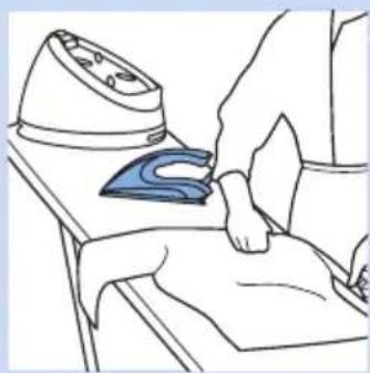 PHILIPS PerfectCare Aqua GC8641 - Silitysraudan kädestä laskeminen silityksen aikana - 2