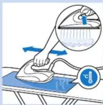 PHILIPS PerfectCare Aqua GC8641 - Eliminación de los depósitos de cal de la suela de la plancha - 4