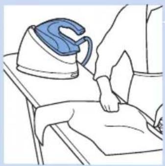 PHILIPS PerfectCare Aqua GC8641 - Τρόπος τοποθέτησης του σίδερου κατά το σιδέρωμα - 1