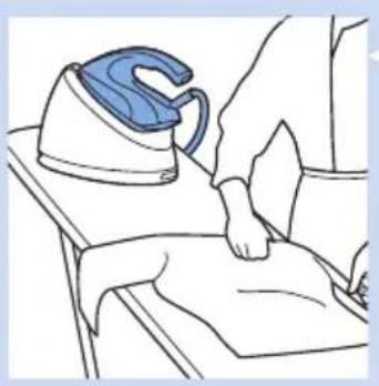 PHILIPS PerfectCare Aqua GC8616 - Abstellen des Bügeleisens während des Bügelns - 1
