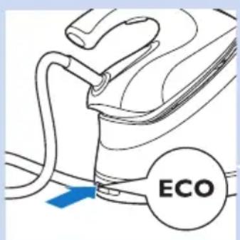 PHILIPS PerfectCare Aqua GC8616 - ECO (Ekonomi) modu - 1