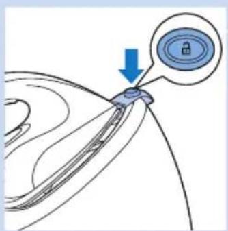 PHILIPS PerfectCare Aqua GC8616 - Bloqueo para transporte (solo en modelospecíficos) - 1