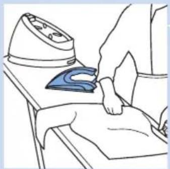PHILIPS PerfectCare Aqua GC8616 - Mettre le fer sur son talon pendant le repassage - 1