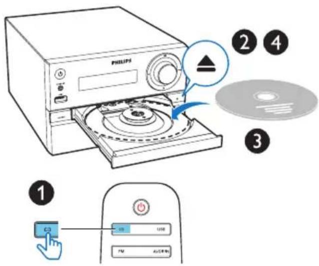 PHILIPS MCM1350 - Lecture à partir d'un disque - 1
